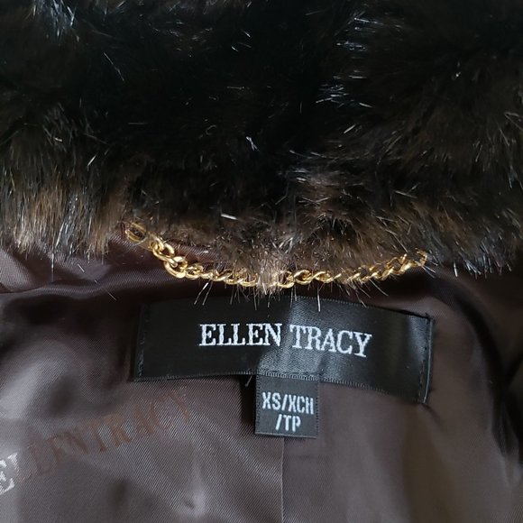 Ellen Tracy Outerwear Women's Faux-Fur Coat XS - Picture 6 of 8